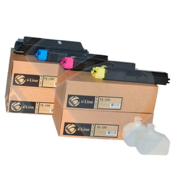 Тонер-картридж Kyocera FS-C5150/ECOSYS P6021 TK-580 (2.8k) Yellow БУЛАТ s-Line для продукции KYOCERA в интернет-магазине Bulat Store