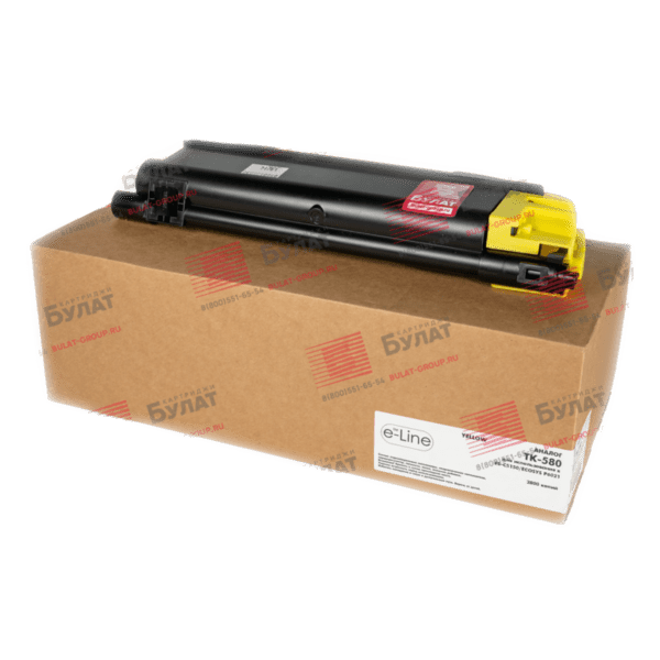 Купите Тонер-картридж Kyocera FS-C5150/ECOSYS P6021 TK-580 (2.8k) Yellow e-Line в нашем интернет-магазине Bulat Store