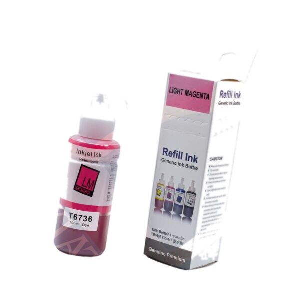 Контейнер с чернилами (с клапаном) Epson L800 T6736/C13T67364A Light Magenta (100мл) dye для продукции Epson в интернет-магазине Bulat Store